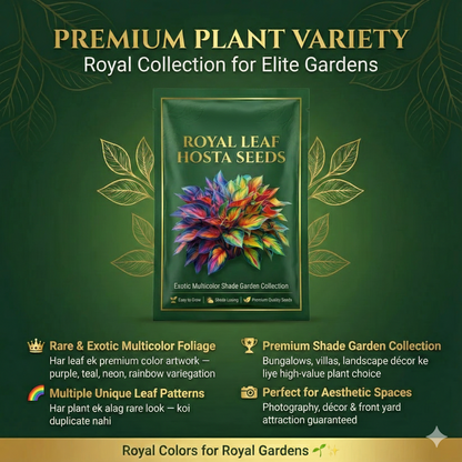 Royal Leaf Hosta Seeds + FREE Plant Supplement