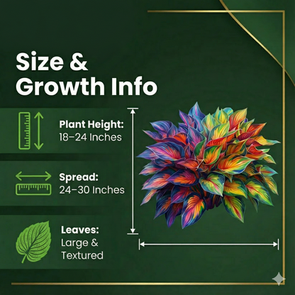 Royal Leaf Hosta Seeds + FREE Plant Supplement