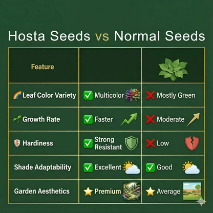 Royal Leaf Hosta Seeds + FREE Plant Supplement