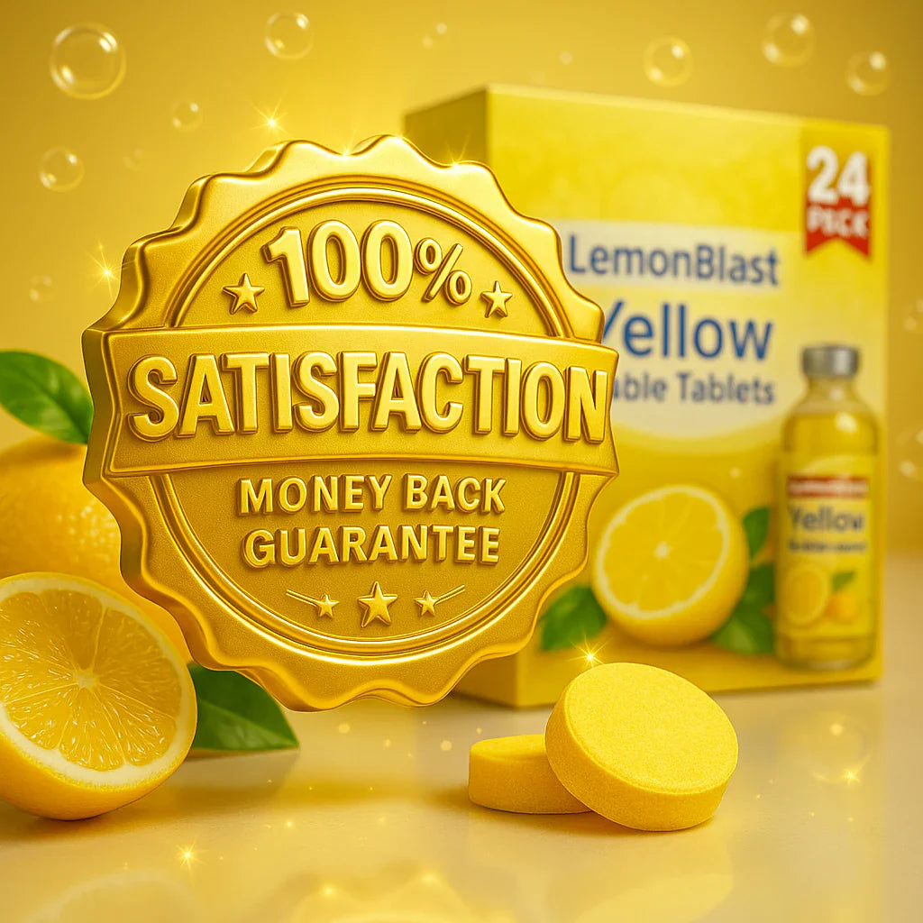 ✨Lemon Blast Yellow Bubble Tablets – Odor Eliminator + Blockage Remover🤩 (Buy 12 Get 12 FREE)