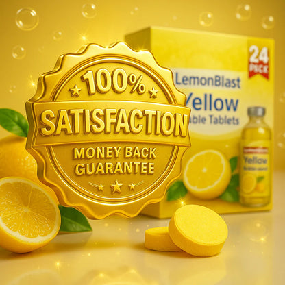 ✨Lemon Blast Yellow Bubble Tablets – Odor Eliminator + Blockage Remover🤩 (Buy 12 Get 12 FREE)