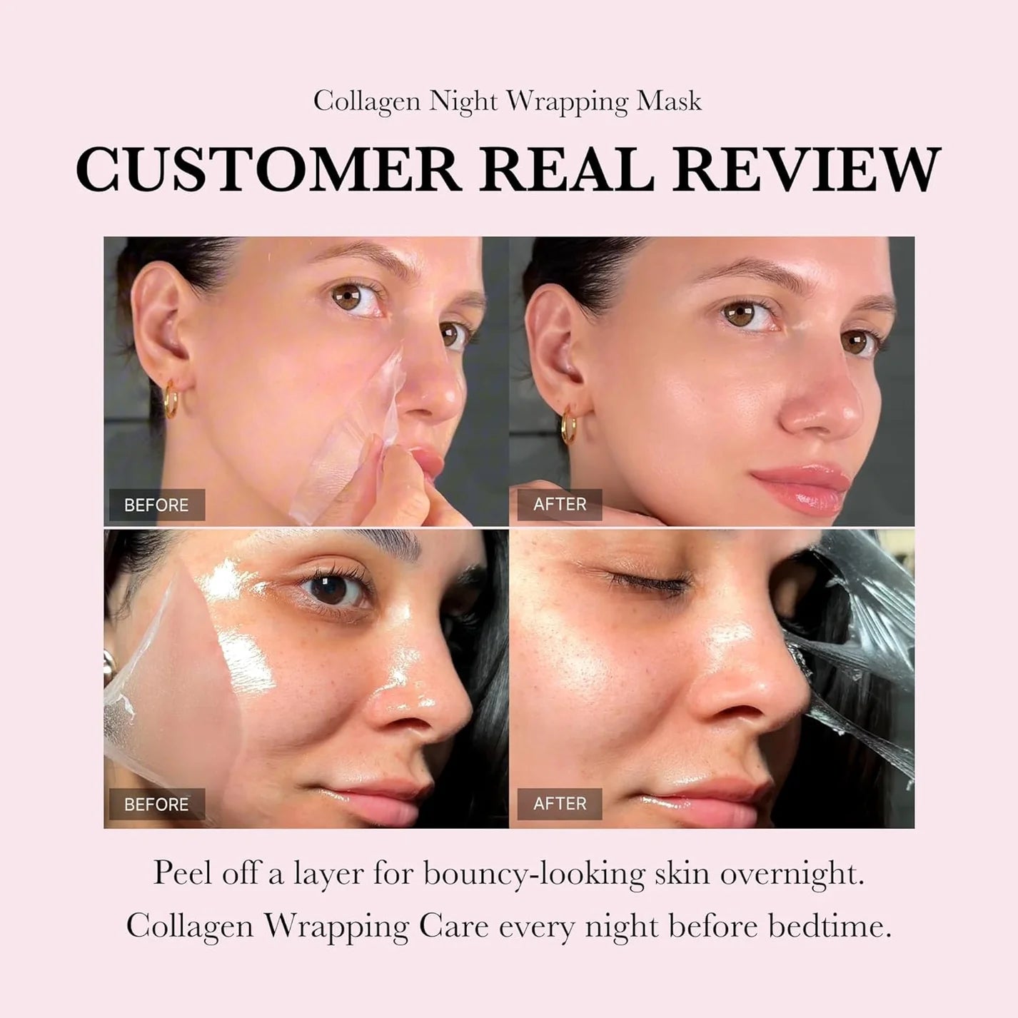 Collagen Night Wrapping Mask – Overnight Glow Care | Pack of 2