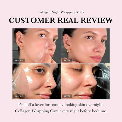 Collagen Night Wrapping Mask – Overnight Glow Care | Pack of 2