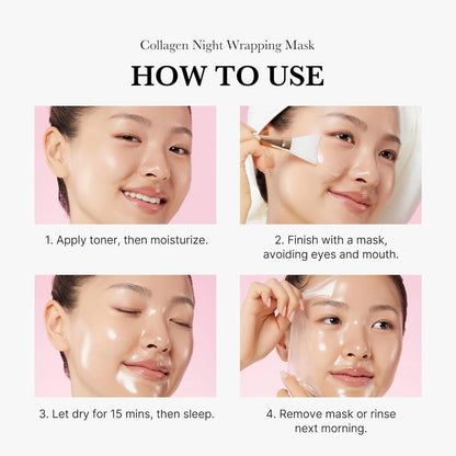 Collagen Night Wrapping Mask – Overnight Glow Care | Pack of 2