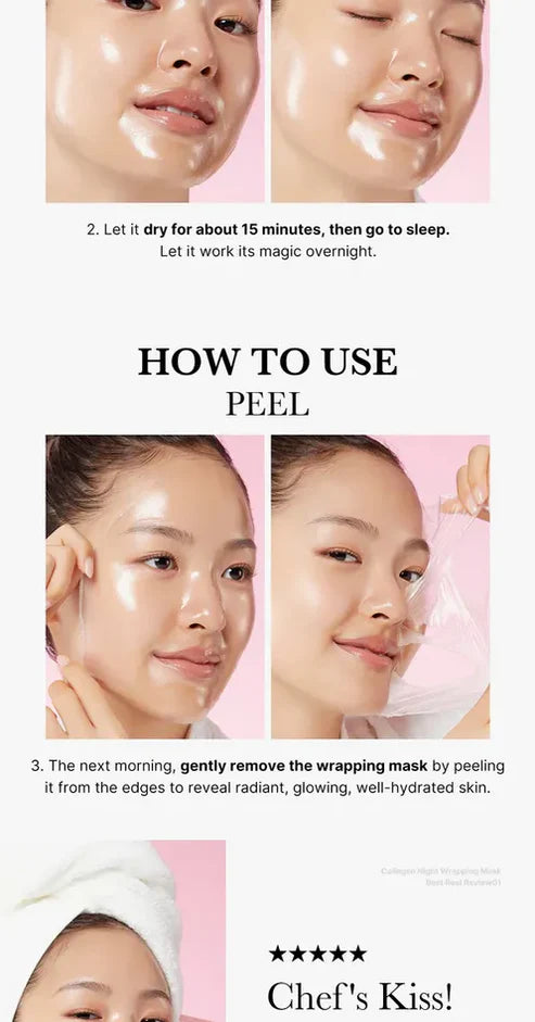 Collagen Night Wrapping Mask – Overnight Glow Care | Pack of 2